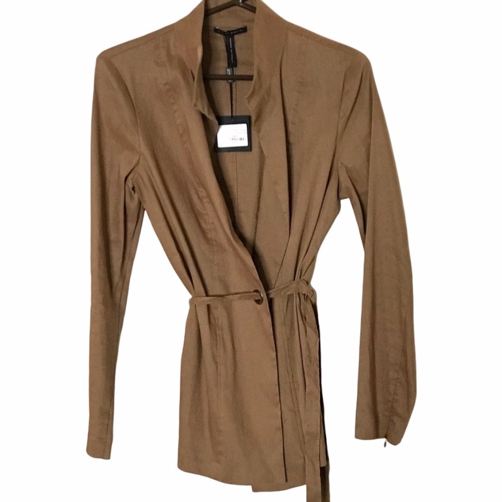 Sarah Pacini Brown Wrap Jacket - NWT - Size 2